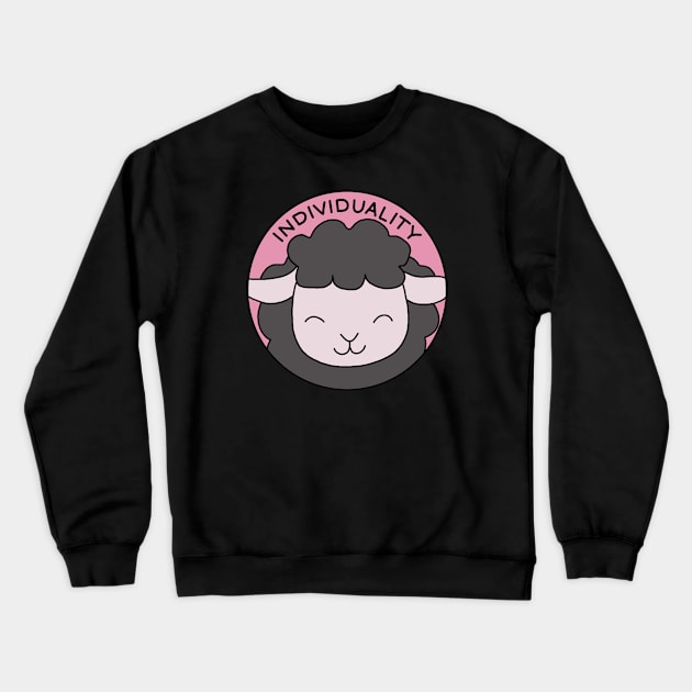 Black sheep - individuality Crewneck Sweatshirt by valentinahramov